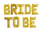 PartyCorp Gold Bride To Be Alphabet/Letter Foil Balloon Banner Decoration Set